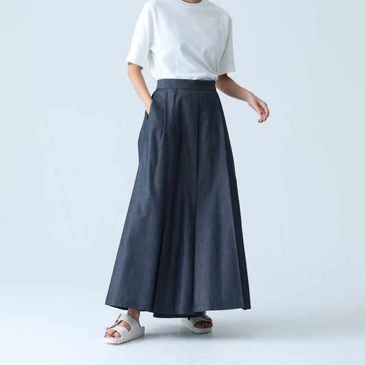 2027SS【2月末〜3月上旬お届け予定】 F-PT-19 『Sable Twill/Technical Denim』Tucked Flare Pants 【全3色】