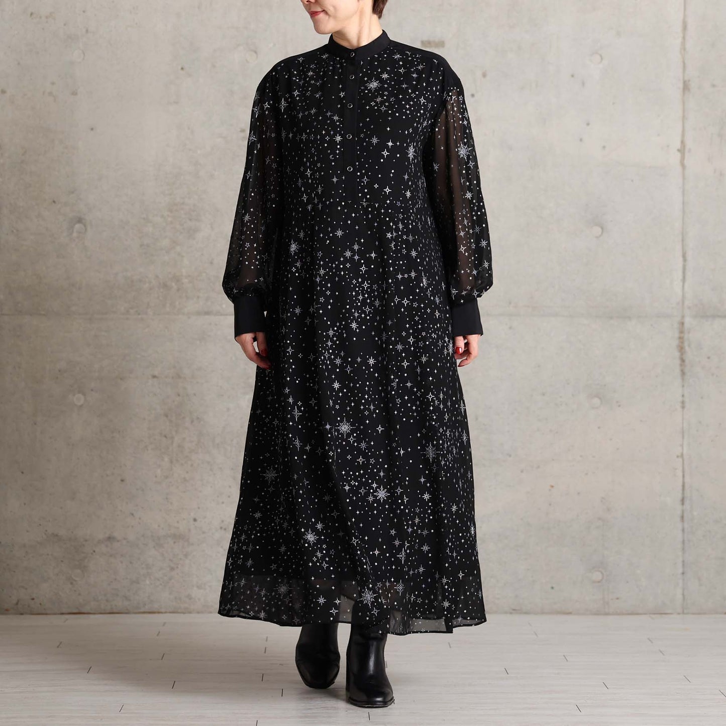 2026AW【9月中旬お届け予定】 F-DR-08「Nocturne Veil」Long dress【全2色】