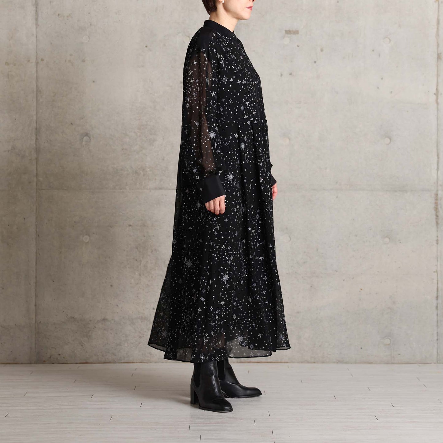 2026AW【9月中旬お届け予定】 F-DR-08「Nocturne Veil」Long dress【全2色】