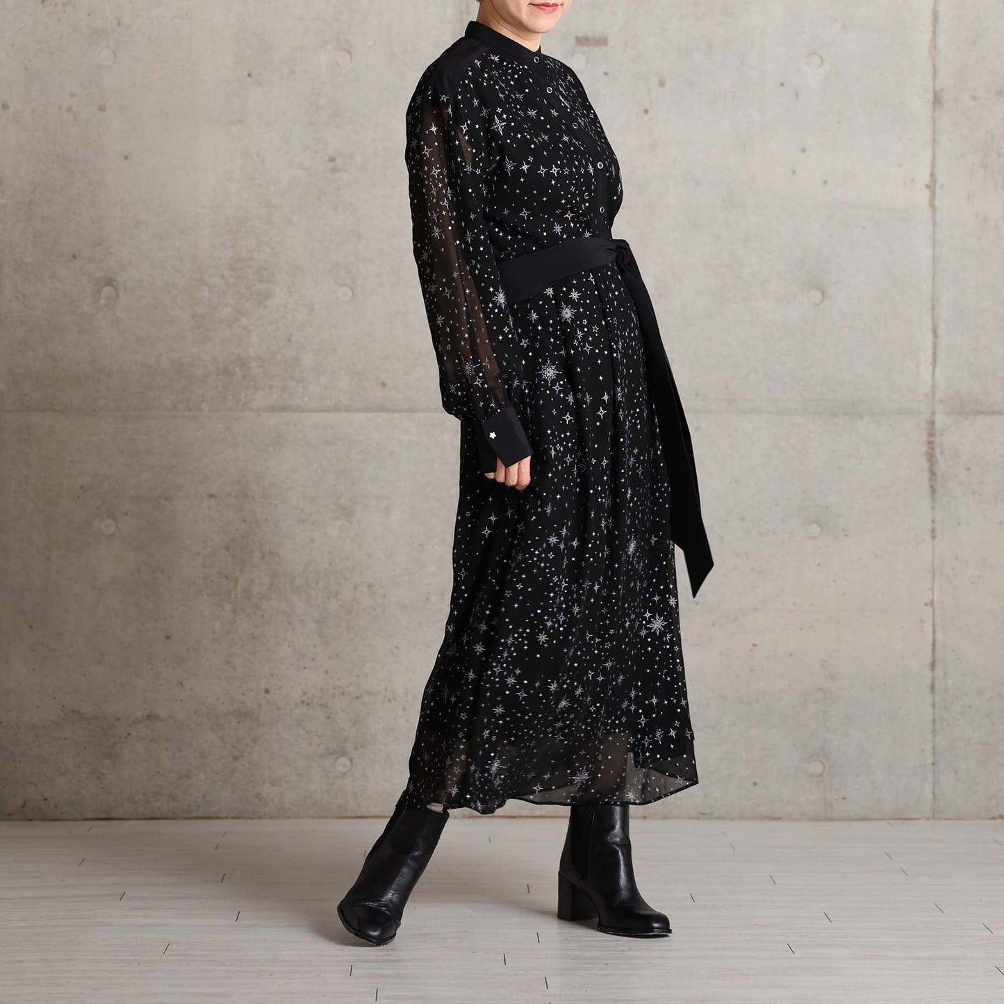 2026AW【9月中旬お届け予定】 F-DR-08「Nocturne Veil」Long dress【全2色】