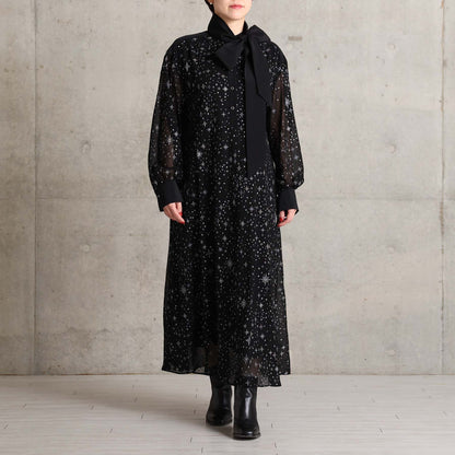 2026AW【9月中旬お届け予定】 F-DR-08「Nocturne Veil」Long dress【全2色】