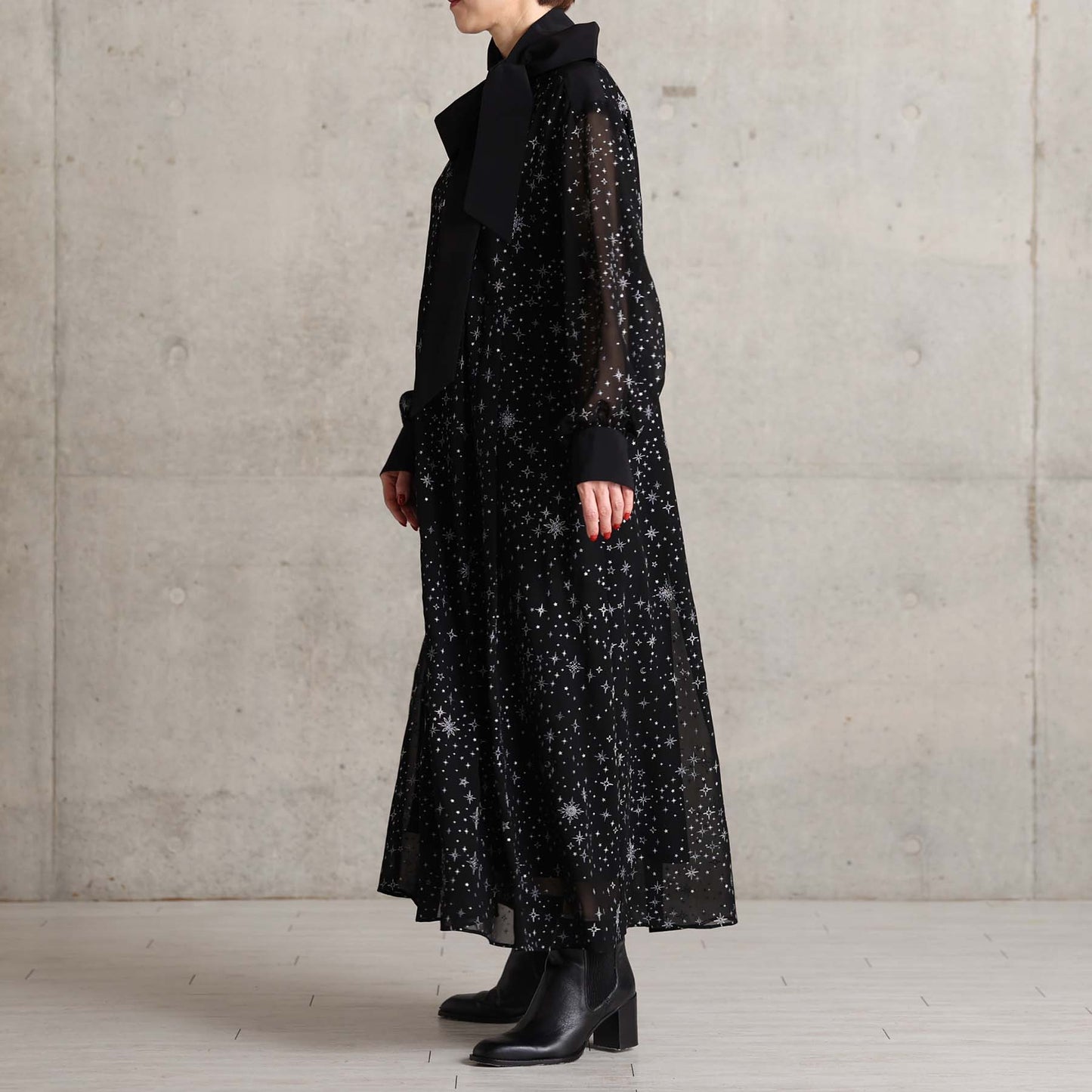 2026AW【9月中旬お届け予定】 F-DR-08「Nocturne Veil」Long dress【全2色】