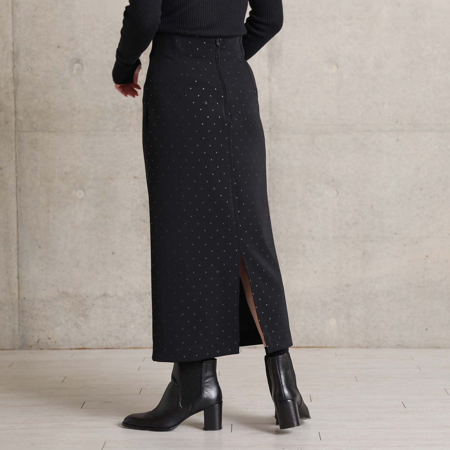 2026AW【10月下旬お届け予定】 F-SK-15「Stella dot knit」Straight skirt【全3色】