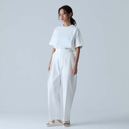 C-BL-83 Robin flower blouse WHITE