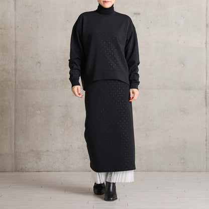 2026AW【10月下旬お届け予定】 F-SK-15「Stella dot knit」Straight skirt【全3色】