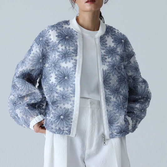 2027SS【2月末〜3月上旬お届け予定】 F-JK-19『Couturière en Fleur』Bomber jacket【全3色】