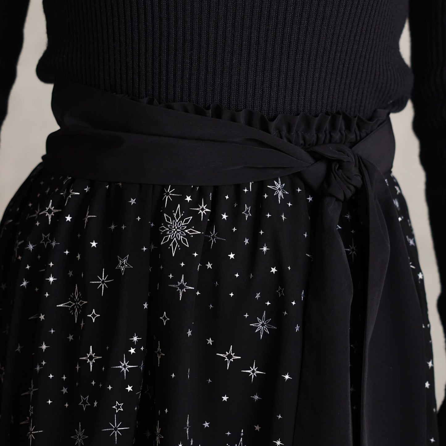 2026AW【10月中旬お届け予定】 F-SK-14「Nocturne Veil」Long skirt【全2色】