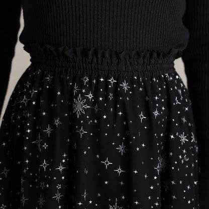 2026AW【10月中旬お届け予定】 F-SK-14「Nocturne Veil」Long skirt【全2色】