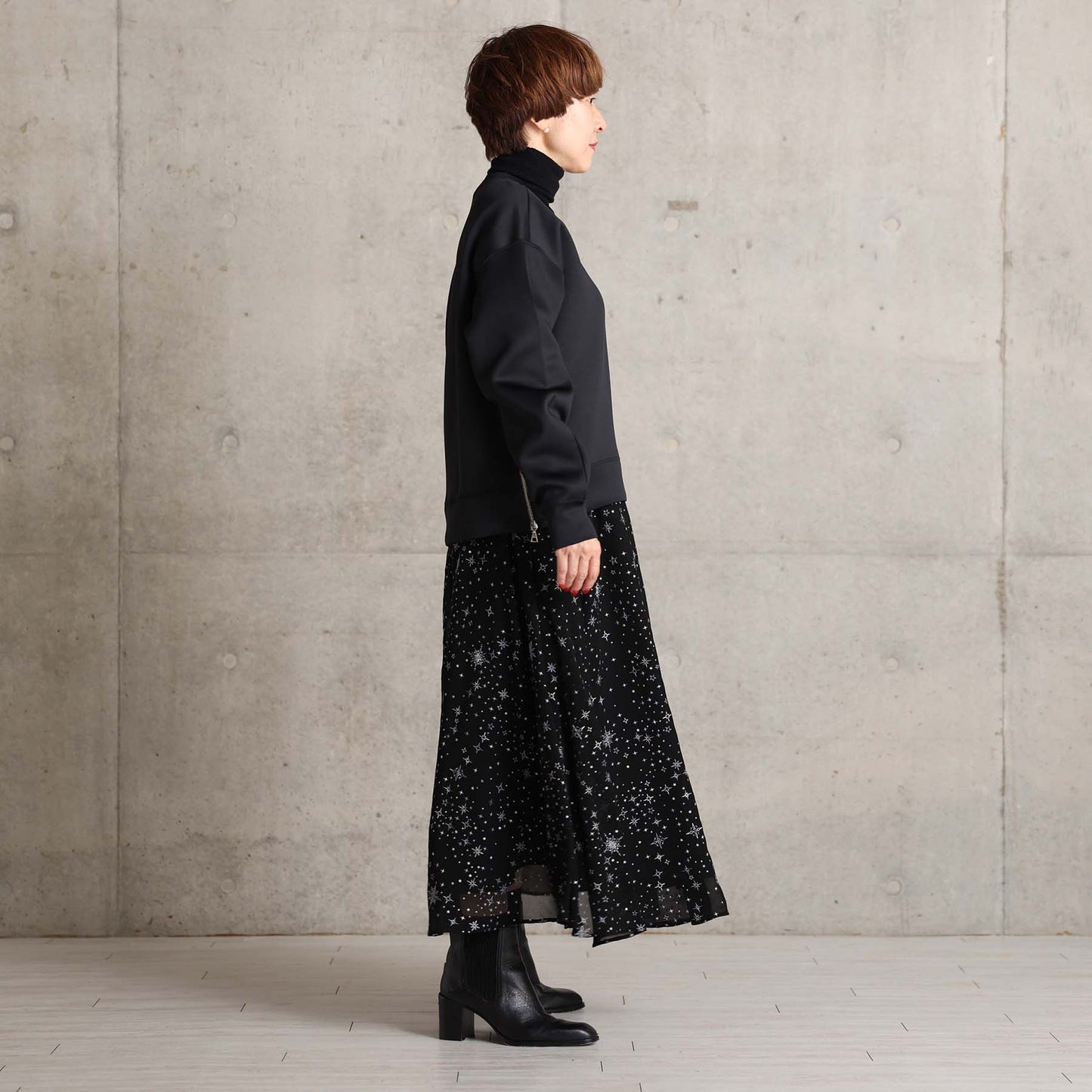 2026AW【11月中旬お届け予定】 F-CS-10「Structured Knit」Side zip tops【全4色】