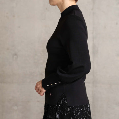 2026AW【10月下旬お届け予定】 F-KN-06H「Earring cuff」High-neck knit【全5色】