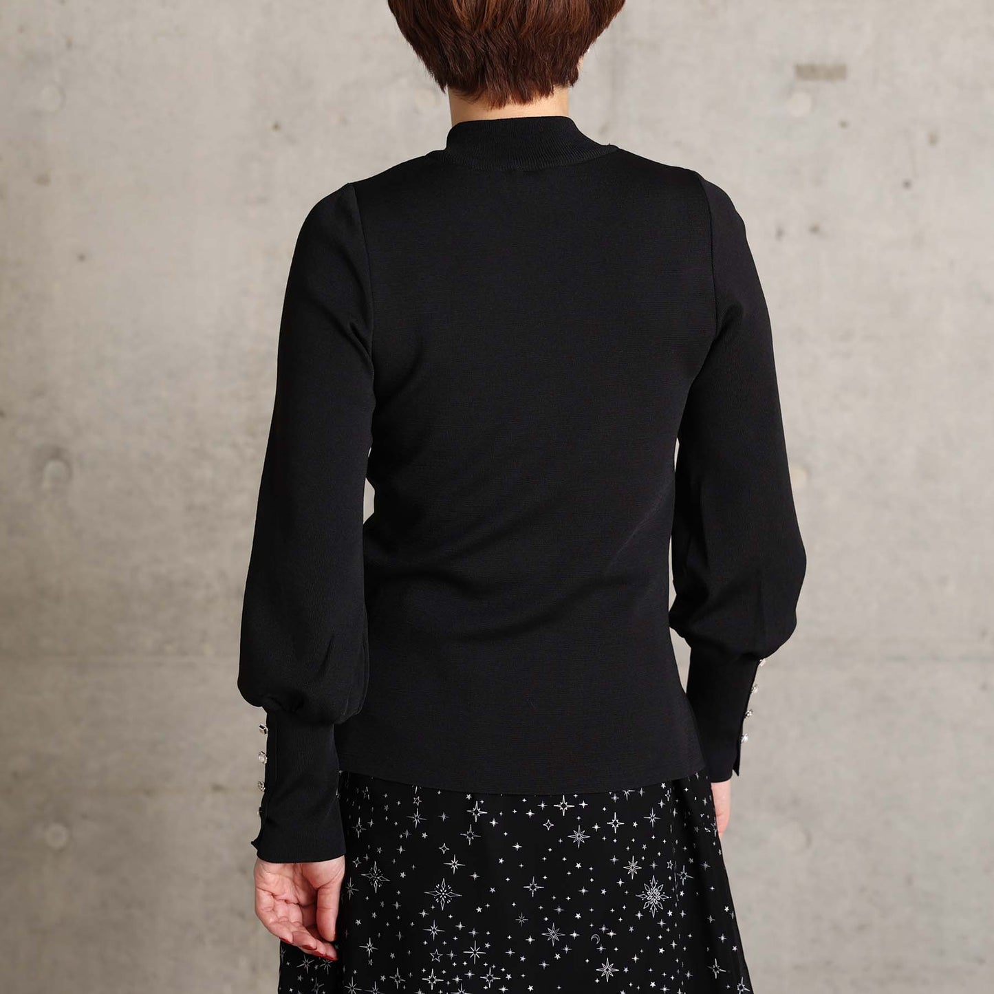 2026AW【10月下旬お届け予定】 F-KN-06H「Earring cuff」High-neck knit【全5色】