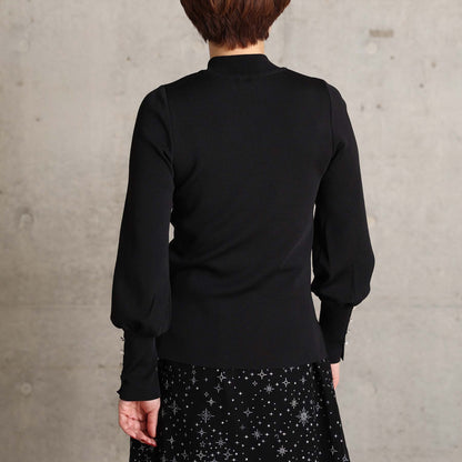 2026AW【10月下旬お届け予定】 F-KN-06H「Earring cuff」High-neck knit【全5色】