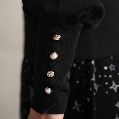 2026AW【10月下旬お届け予定】 F-KN-06H「Earring cuff」High-neck knit【全5色】