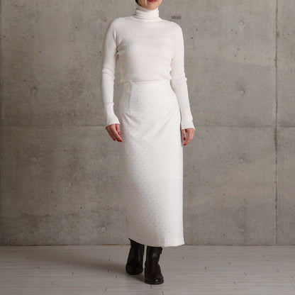 2026AW【10月下旬お届け予定】 F-SK-15「Stella dot knit」Straight skirt【全3色】