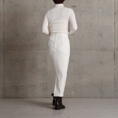 2026AW【10月下旬お届け予定】 F-SK-15「Stella dot knit」Straight skirt【全3色】