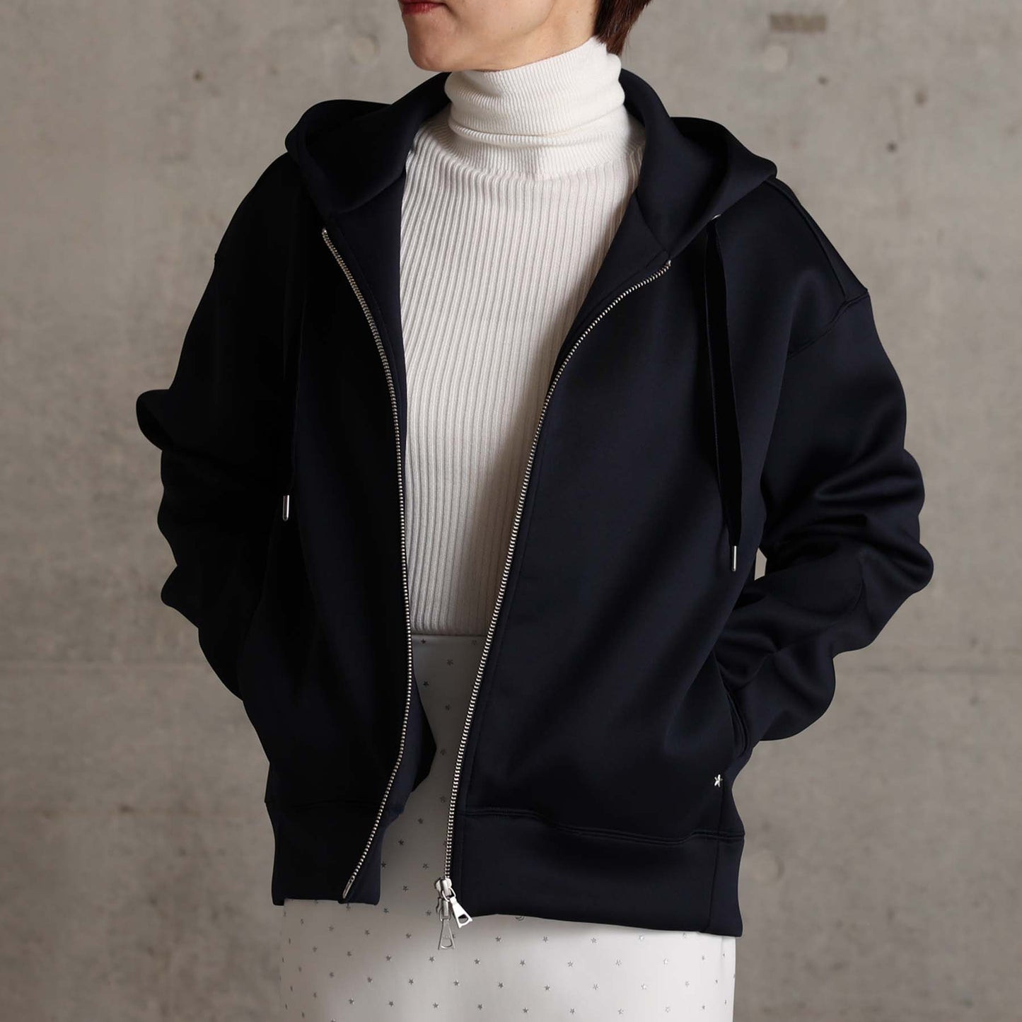 2026AW【11月中旬お届け予定】 F-CS-13「Structured Knit」Zip foodie【全４色】