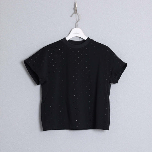 F-CS-05 「Stella dot knit」Pullover tops BLACK×BLACK