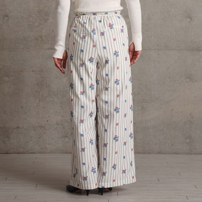 2026AW【10月下旬お届け予定】 F-PT-13「Robin stripe」Easy wide pants【全3色】