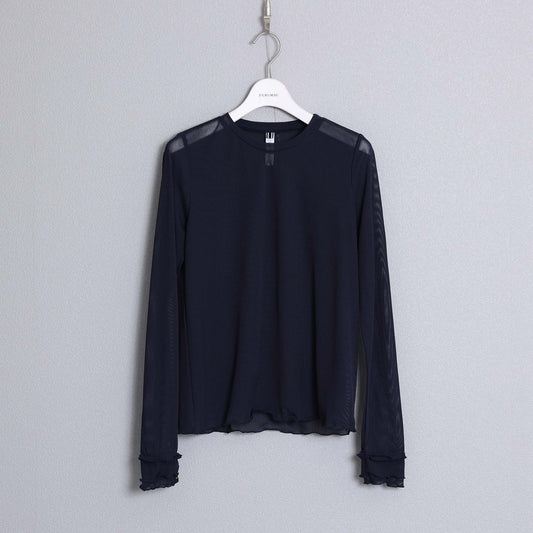F-CS-06「Linéa Knit」Pullover tops NAVY