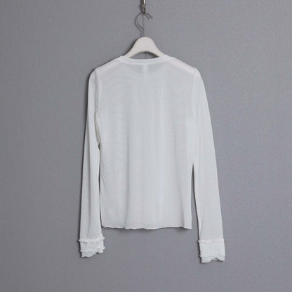 C-BL-83 Robin flower blouse WHITE