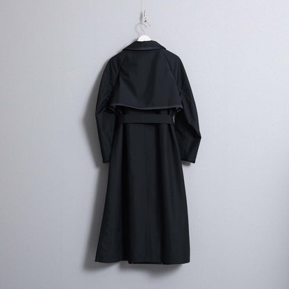 F-JK-10「Three layer」Long coat BLACK