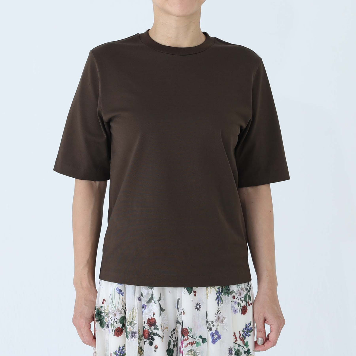 C-BL-83 Robin flower blouse WHITE