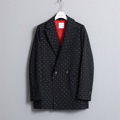 F-JK-09「Stella dot」Relax jacket BLACK×SILVER