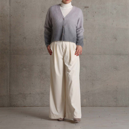 2026AW【10月下旬お届け予定】 F-KN-07「Pure Feather cashmere」V-neck cardigan【全4色】