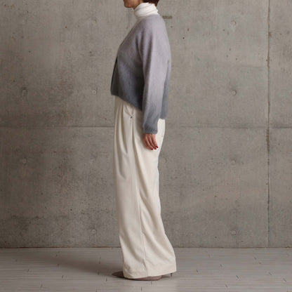 2026AW【11月中旬お届け予定】 F-PT-14「Velvet twill」Tuck wide pants【全4色】