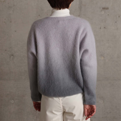2026AW【10月下旬お届け予定】 F-KN-07「Pure Feather cashmere」V-neck cardigan【全4色】