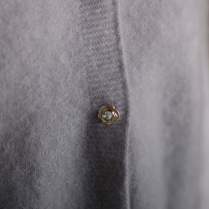 2026AW【10月下旬お届け予定】 F-KN-07「Pure Feather cashmere」V-neck cardigan【全4色】