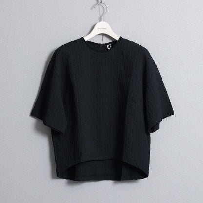 F-BL-06「Jewel Tile」Tee blouse BLACK