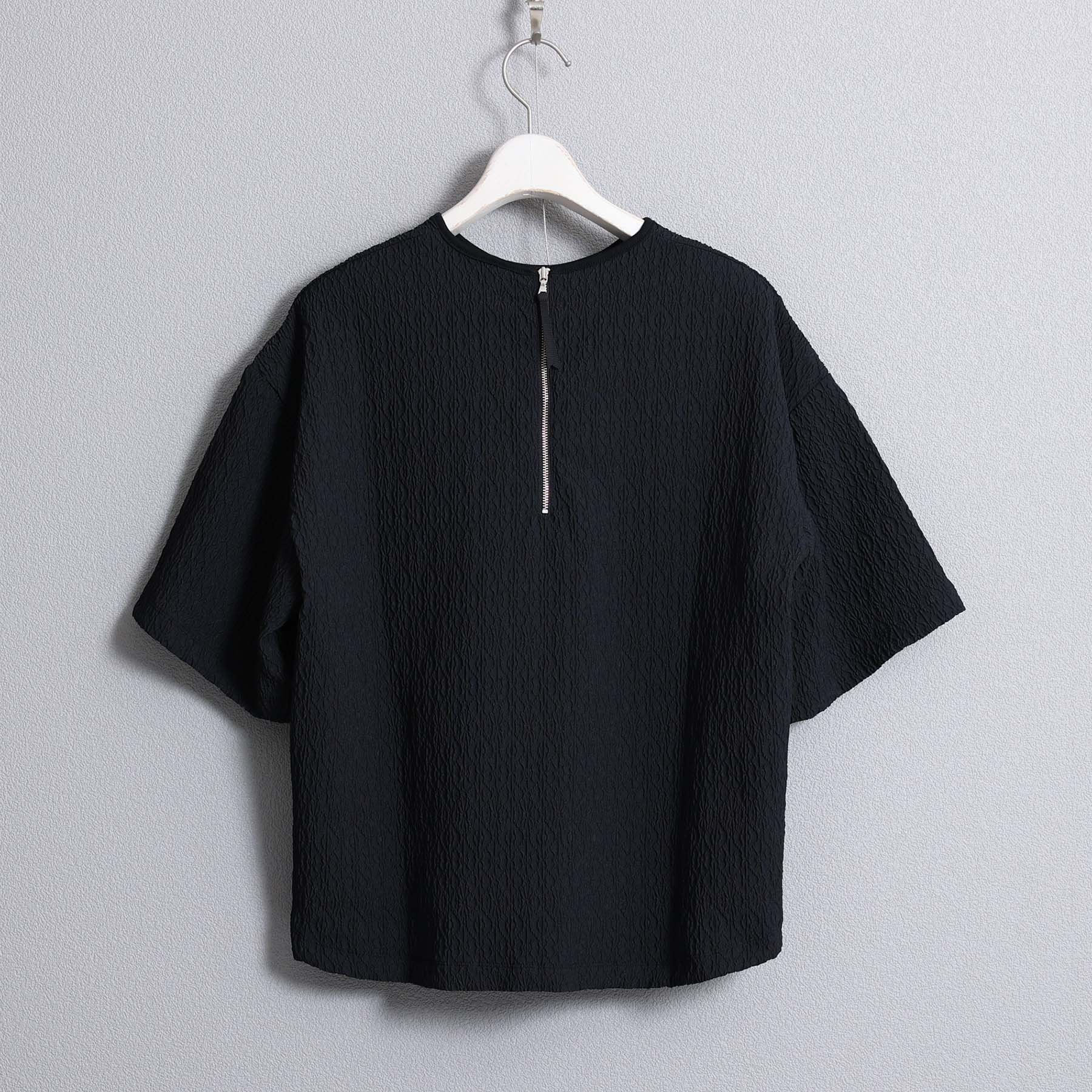 F-BL-06「Jewel Tile」Tee blouse BLACK – FURUMAU