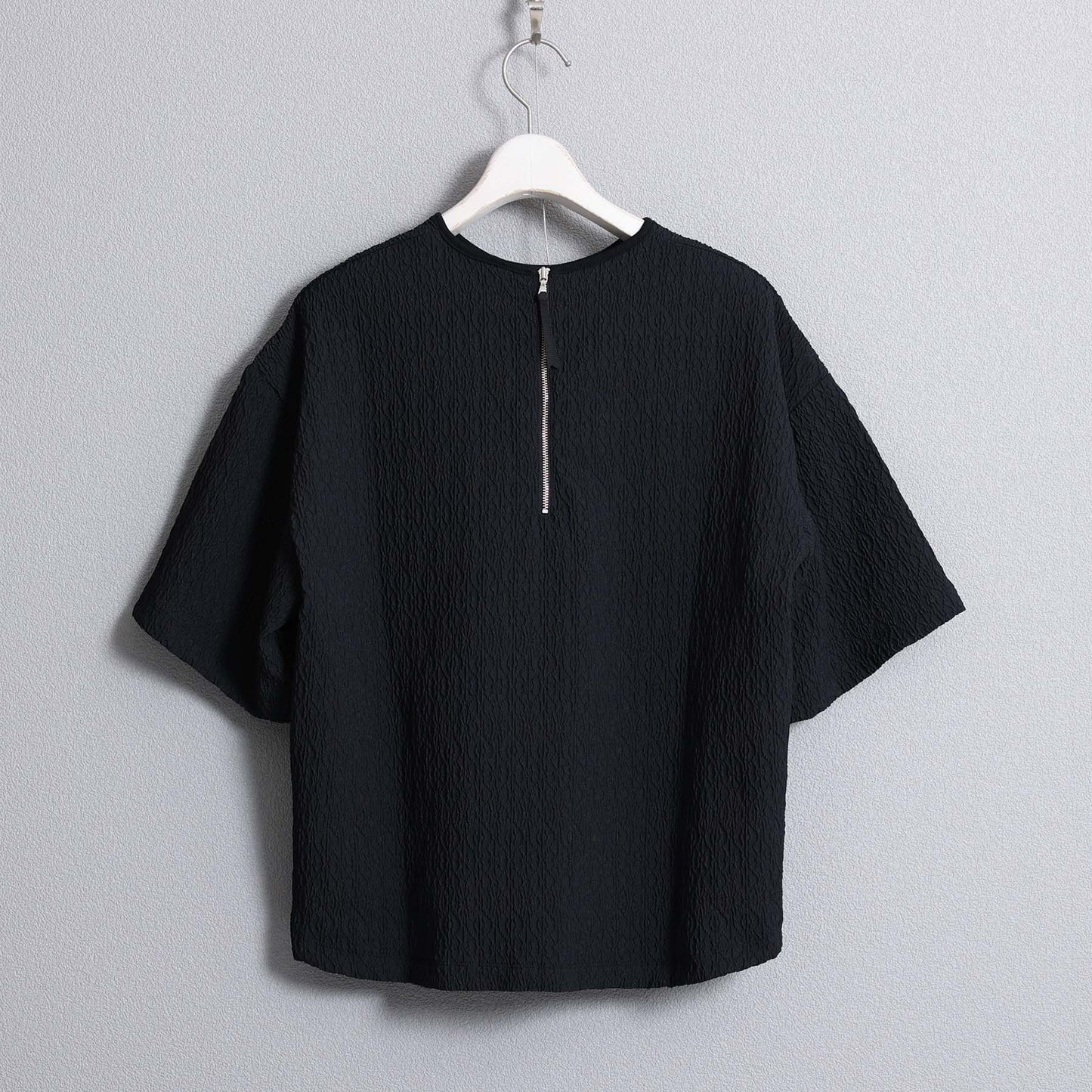 F-BL-06「Jewel Tile」Tee blouse BLACK