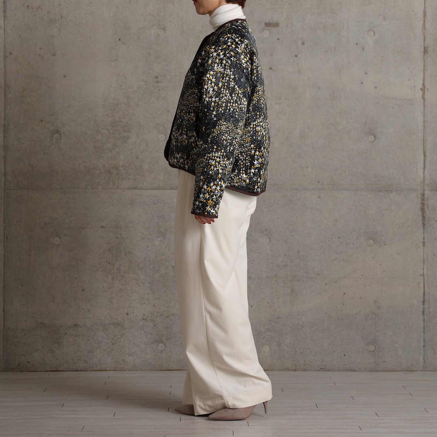 2026AW【11月下旬お届け予定】 F-JK-16「Stella quilt＆Fly me to the moon」Reversible jacket【全2色】