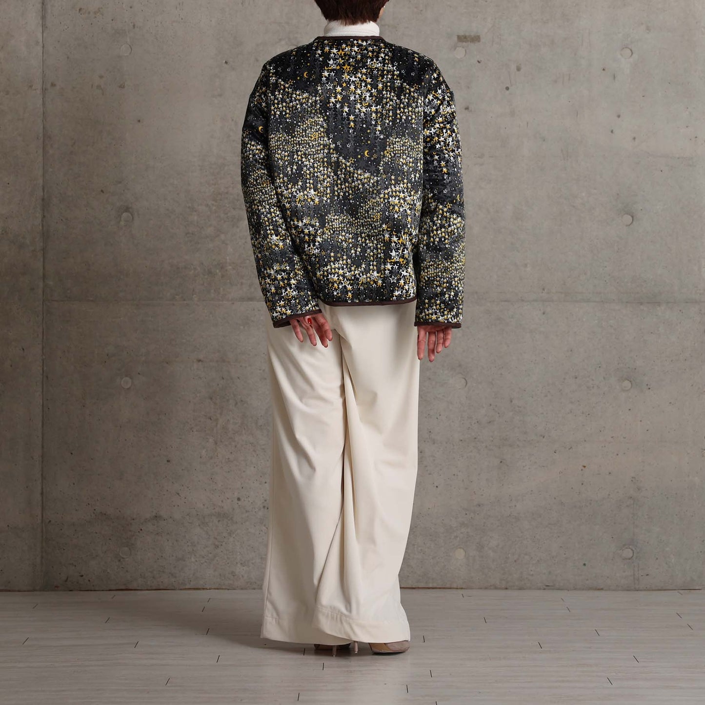 2026AW【11月下旬お届け予定】 F-JK-16「Stella quilt＆Fly me to the moon」Reversible jacket【全2色】