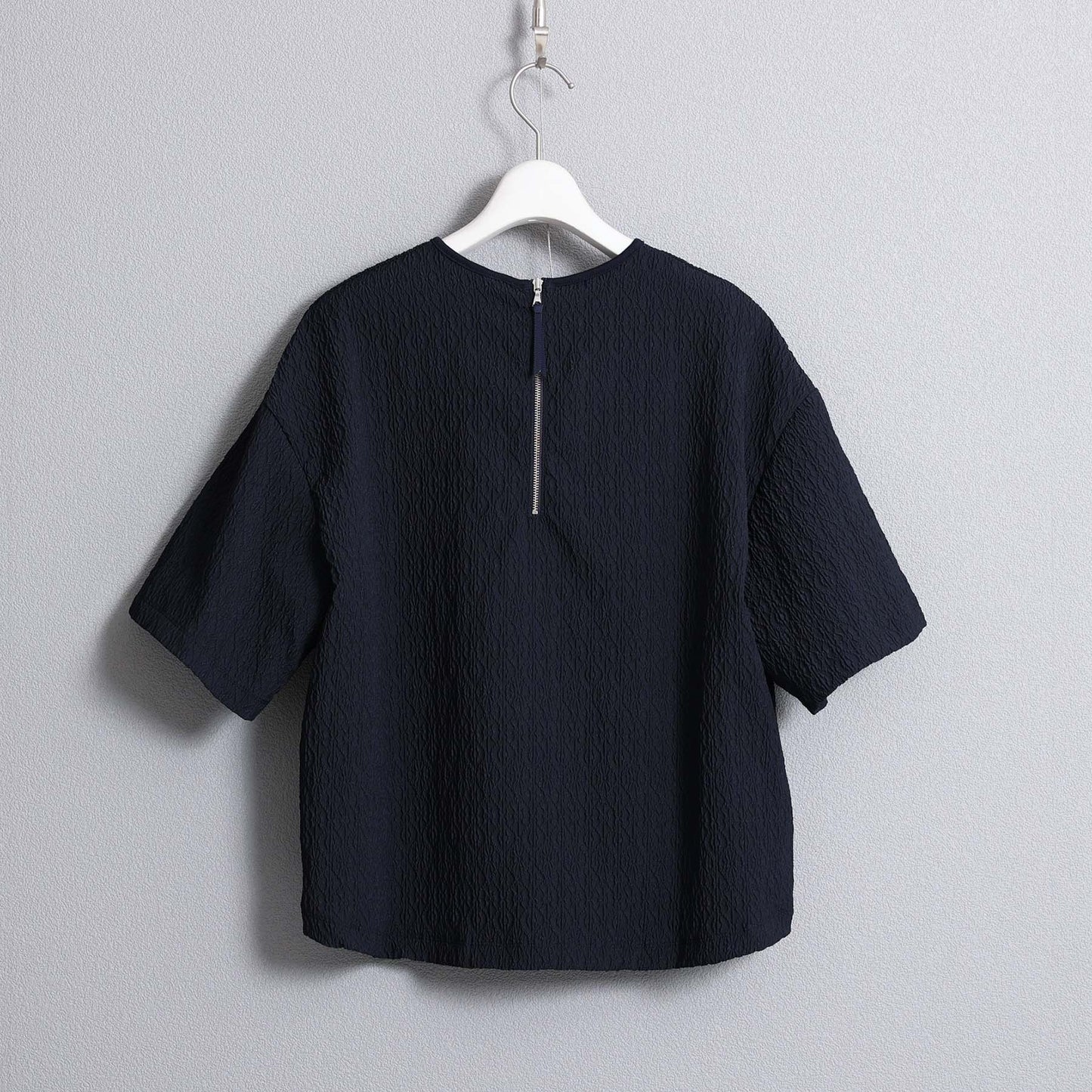 F-BL-06「Jewel Tile」Tee blouse NAVY