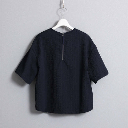 F-BL-06「Jewel Tile」Tee blouse NAVY