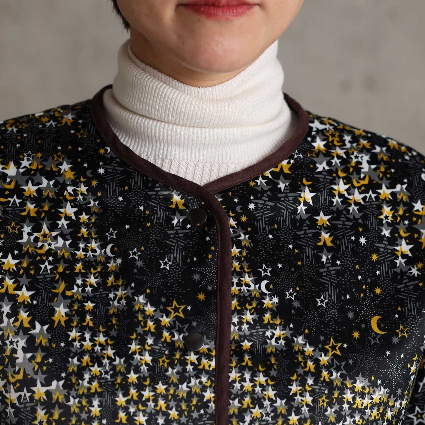 2026AW【11月下旬お届け予定】 F-JK-16「Stella quilt＆Fly me to the moon」Reversible jacket【全2色】