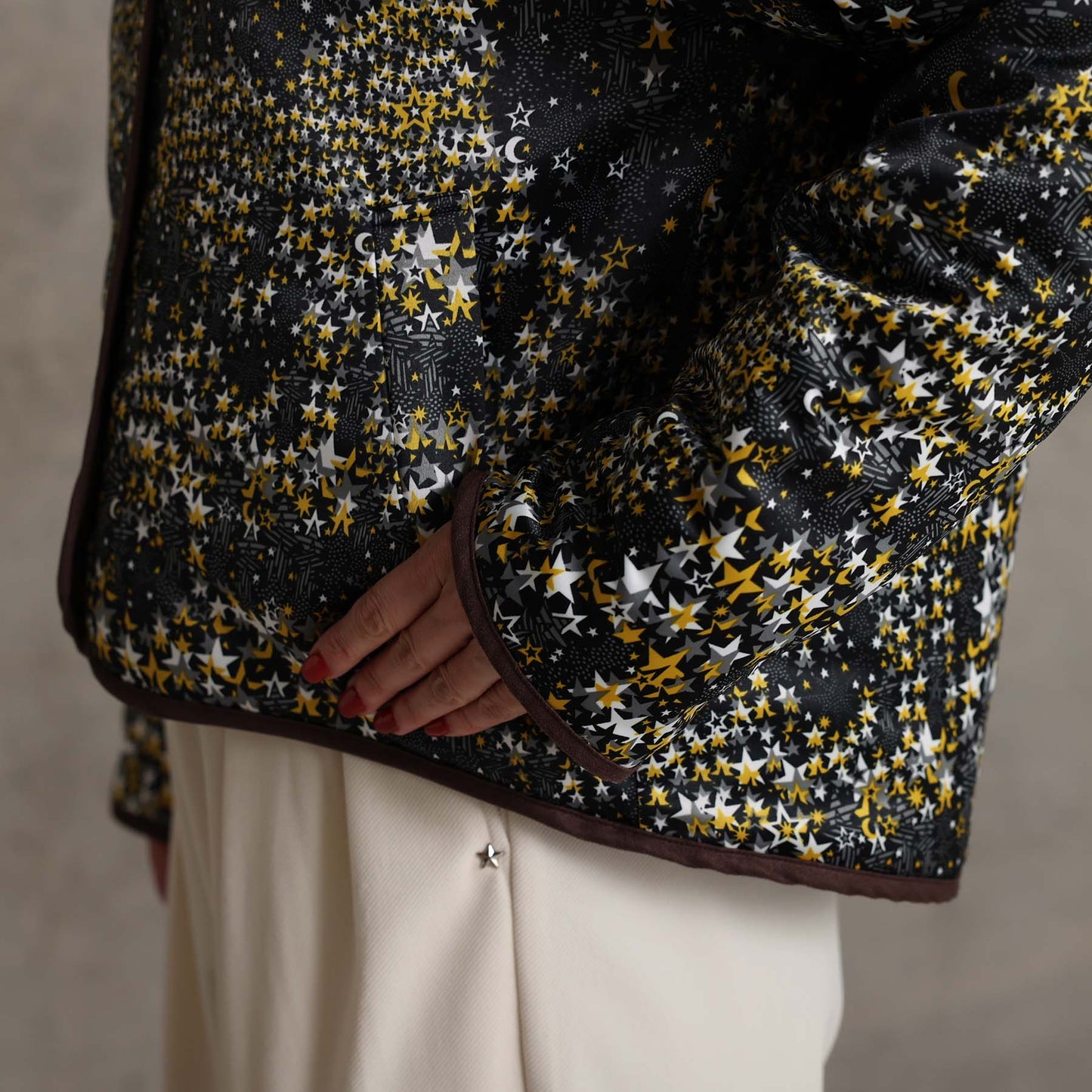 2026AW【11月下旬お届け予定】 F-JK-16「Stella quilt＆Fly me to the moon」Reversible jacket【全2色】