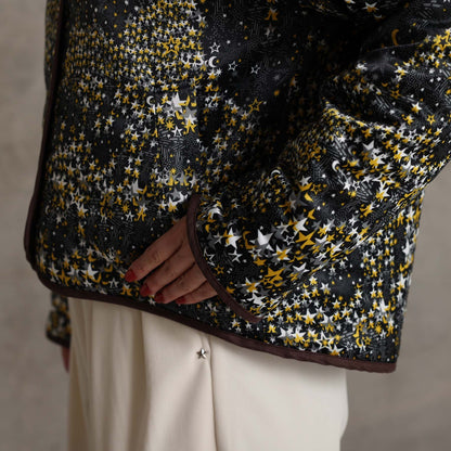 2026AW【11月下旬お届け予定】 F-JK-16「Stella quilt＆Fly me to the moon」Reversible jacket【全2色】