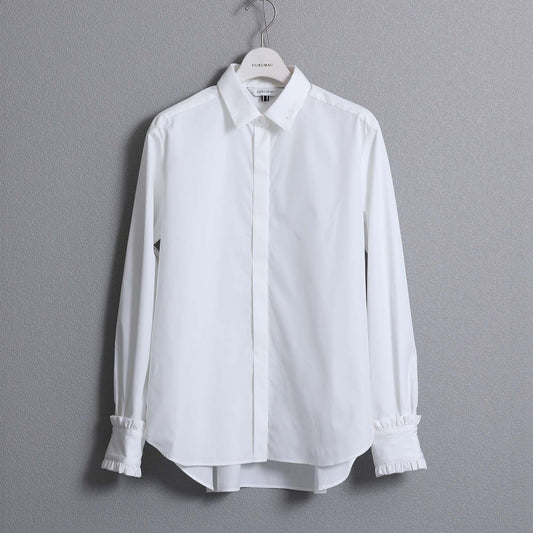 F-SH-03「Stripe typwriter」Dress Shirts WHITE