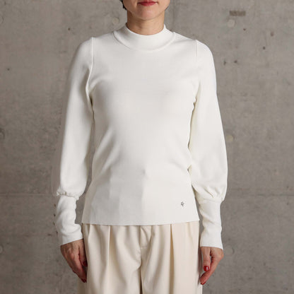 2026AW【10月下旬お届け予定】 F-KN-06H「Earring cuff」High-neck knit【全5色】