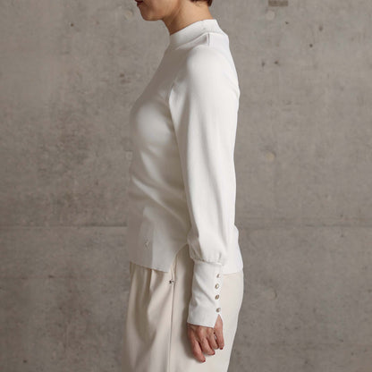 2026AW【10月下旬お届け予定】 F-KN-06H「Earring cuff」High-neck knit【全5色】