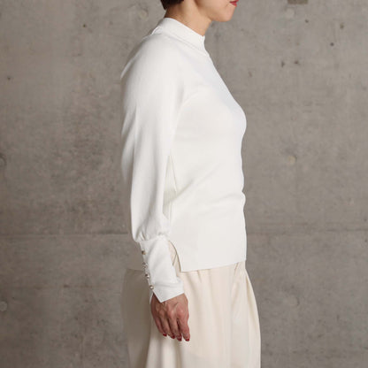 2026AW【10月下旬お届け予定】 F-KN-06H「Earring cuff」High-neck knit【全5色】