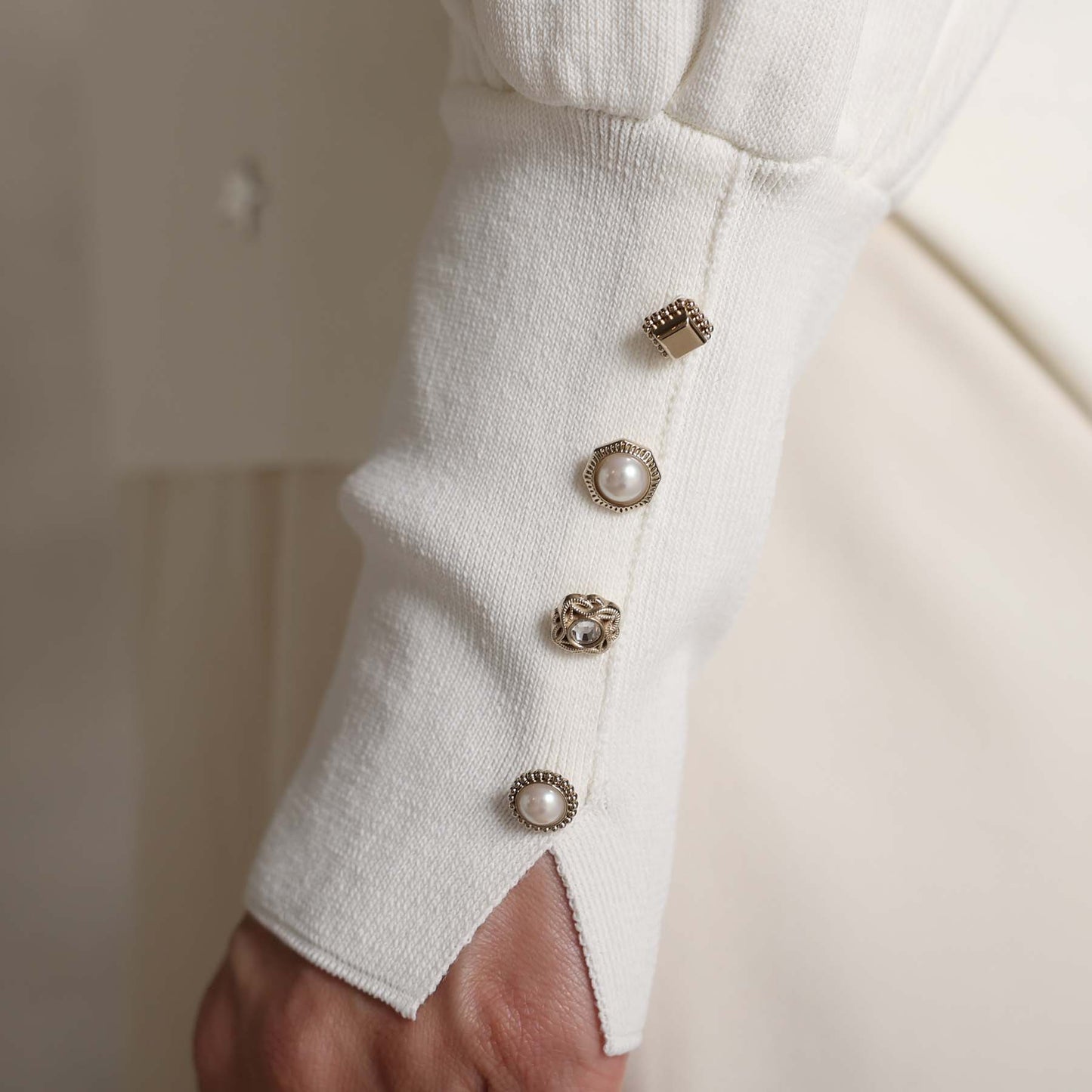 2026AW【10月下旬お届け予定】 F-KN-06H「Earring cuff」High-neck knit【全5色】