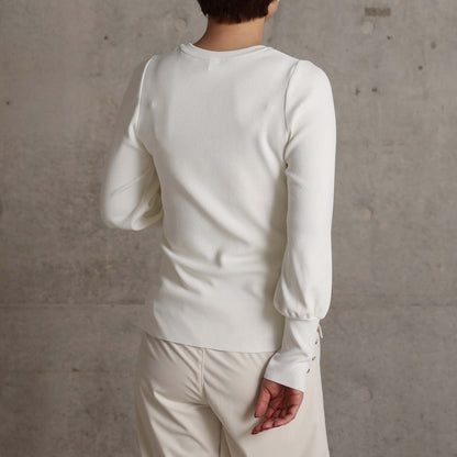 2026AW【10月下旬お届け予定】 F-KN-06C「Earring cuff」Crew-neck knit【全5色】