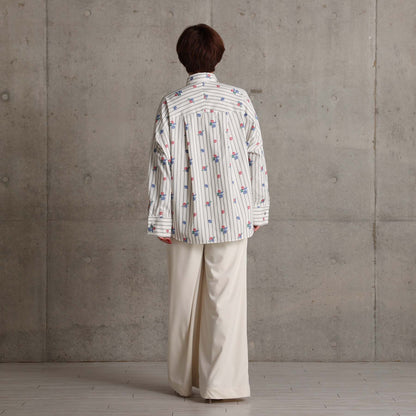 2026AW【10月下旬お届け予定】 F-SH-05「Robin stripe」Cuff links shirt【全3色】