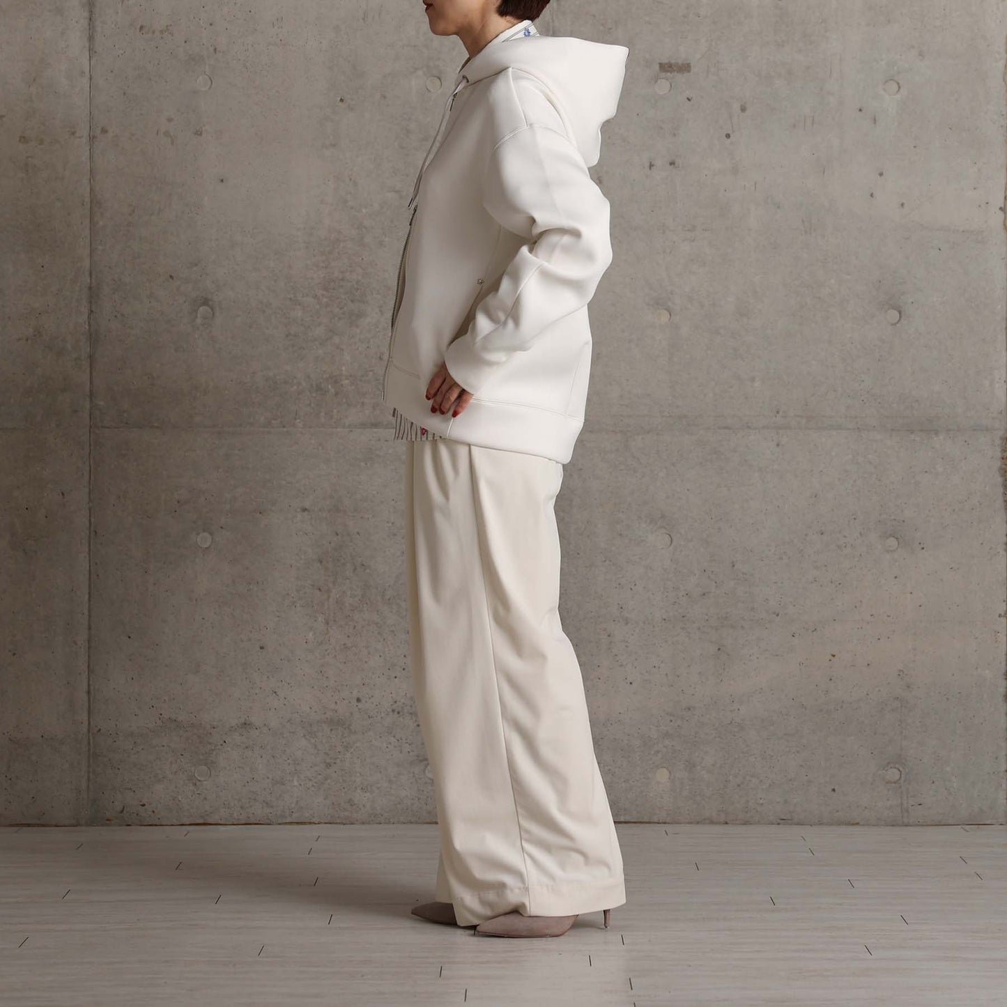 2026AW【11月中旬お届け予定】 F-CS-13「Structured Knit」Zip foodie【全４色】
