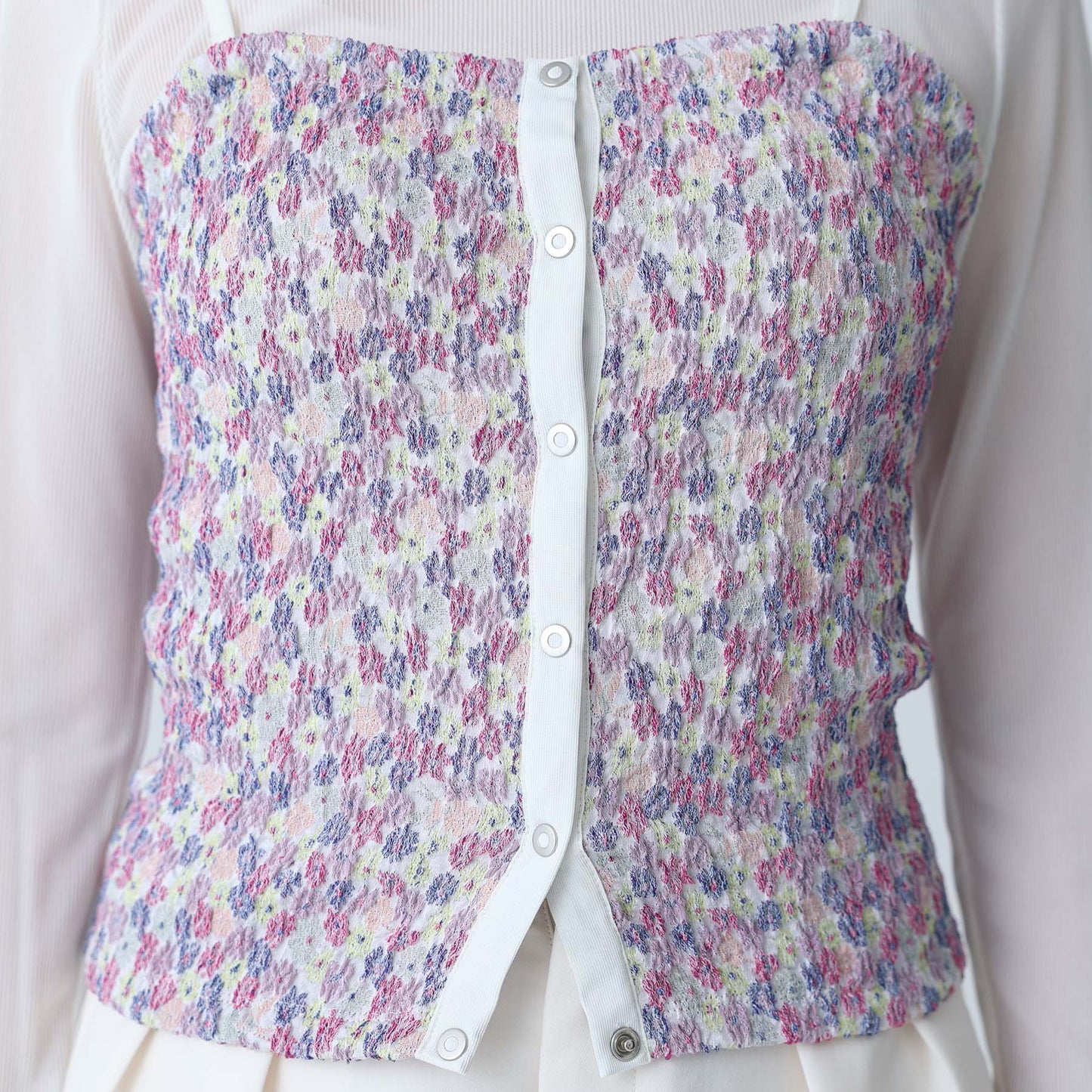 F-BL-04「Fortuna」Bustier WHITE MULTI